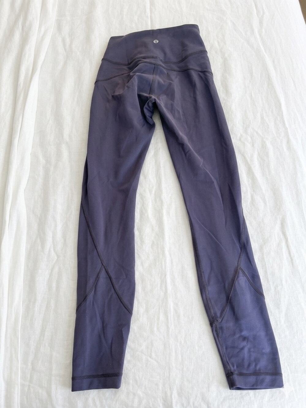 Lululemon Black Grape Align High-Rise Pant 24 inch inseam Yoga Leggings Size 4